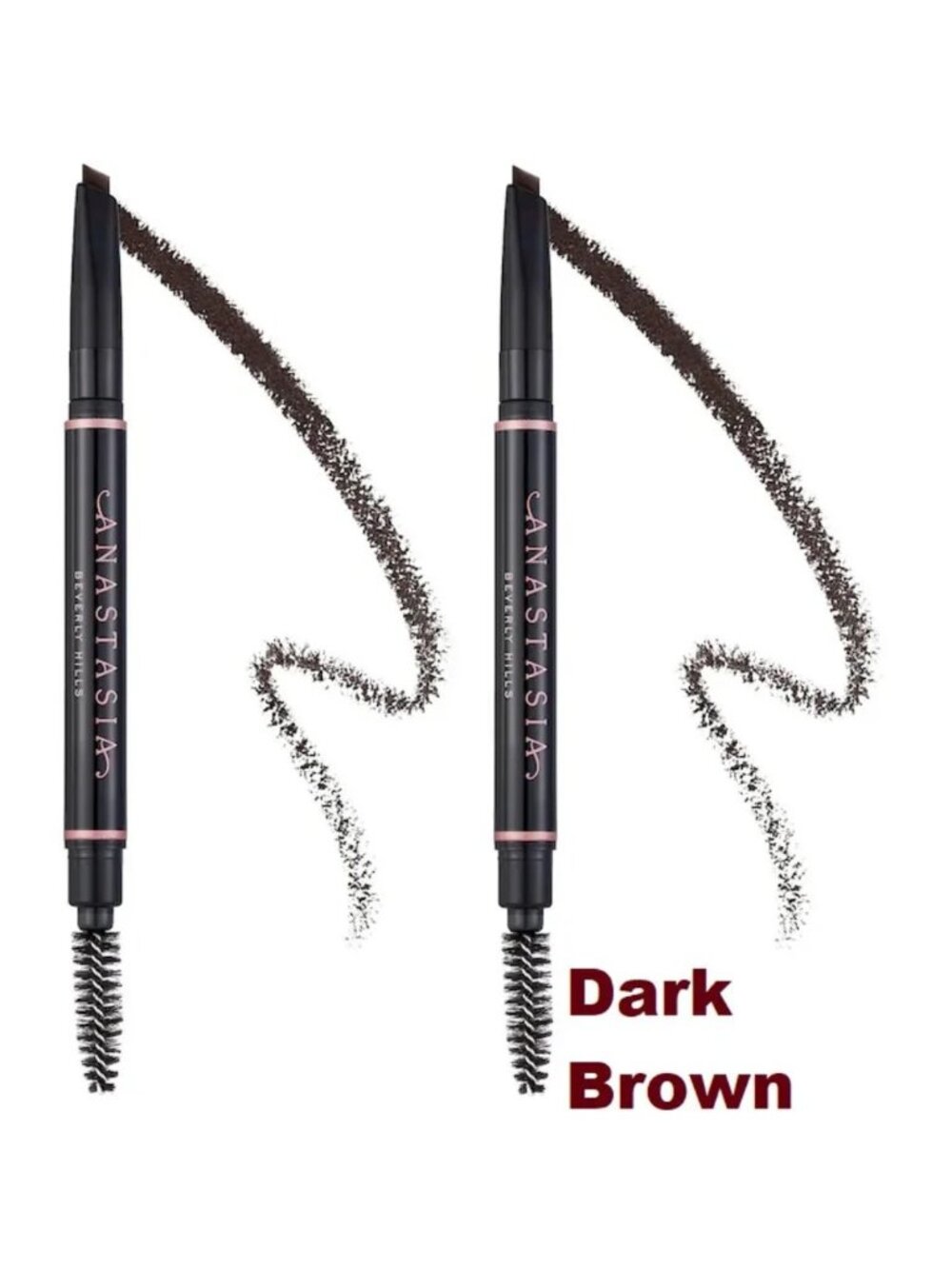41% SALE 💛 2 Anastasia  DARK BROWN Brow Definer Triangular Brow Pencils ✨BNIBs